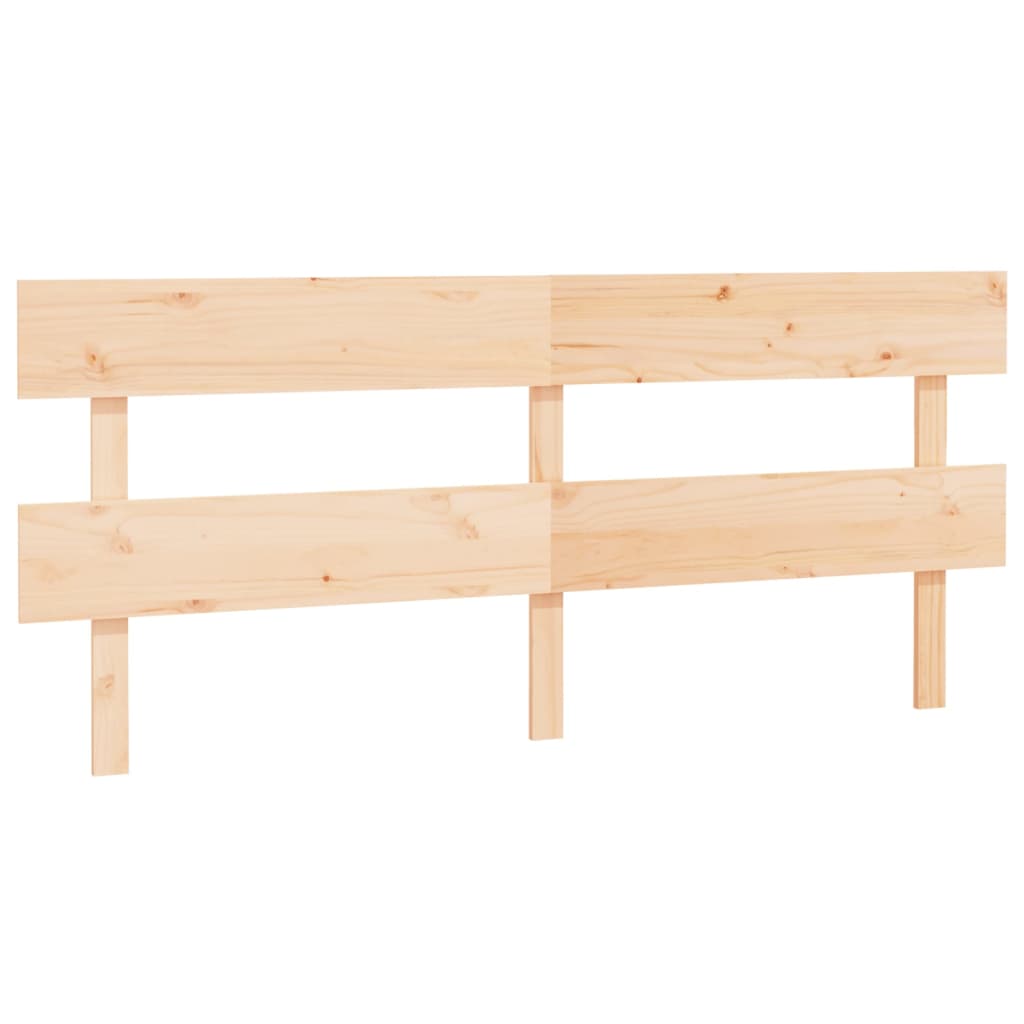 sengegærde 204x3x81 cm massivt fyrretræ