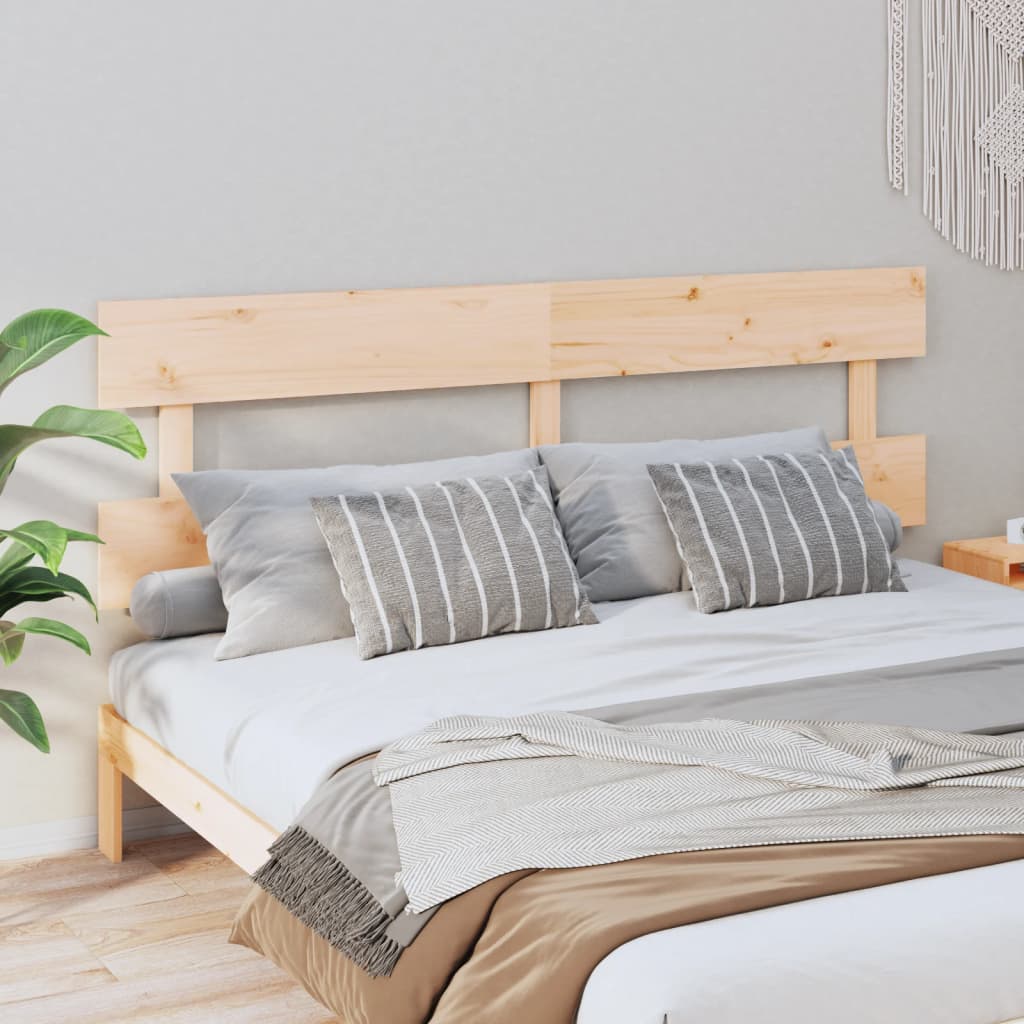 sengegærde 204x3x81 cm massivt fyrretræ