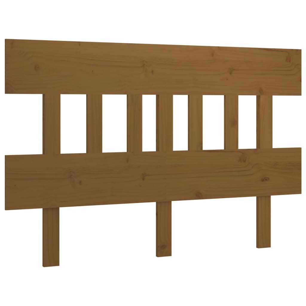 sengegærde 203,5x3x81 cm massivt fyrretræ gyldenbrun
