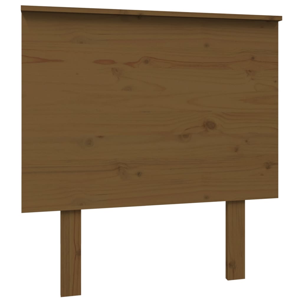 sengegærde 79x6x82,5 cm massivt fyrretræ gyldenbrun