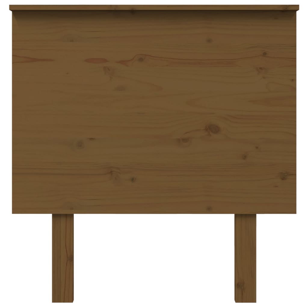 sengegærde 79x6x82,5 cm massivt fyrretræ gyldenbrun