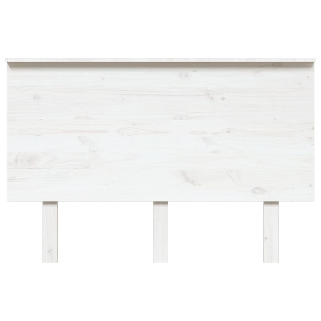sengegærde 124x6x82,5 cm massivt fyrretræ hvid
