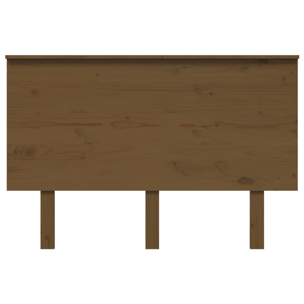 sengegærde 124x6x82,5 cm massivt fyrretræ gyldenbrun