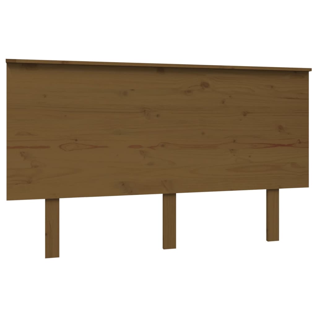 sengegærde 139x6x82,5 cm massivt fyrretræ gyldenbrun