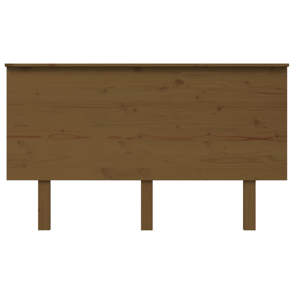 sengegærde 139x6x82,5 cm massivt fyrretræ gyldenbrun
