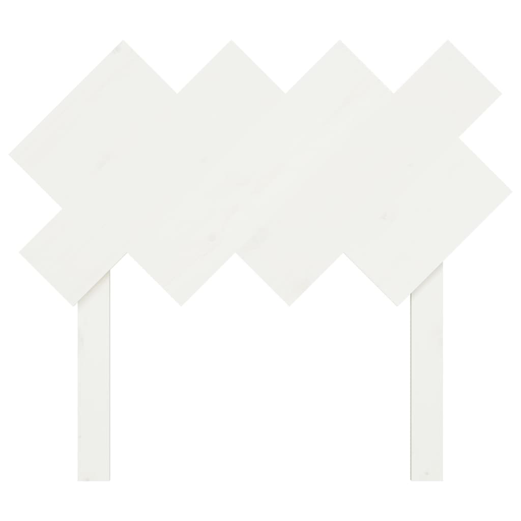sengegærde 92x3x81 cm massivt fyrretræ hvid