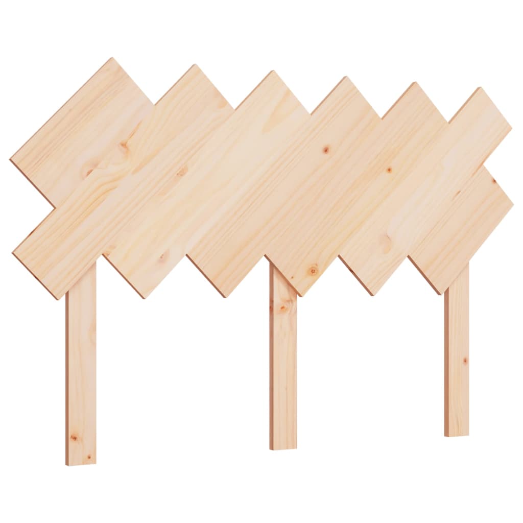sengegavl 132x3x81 cm massivt fyrretræ