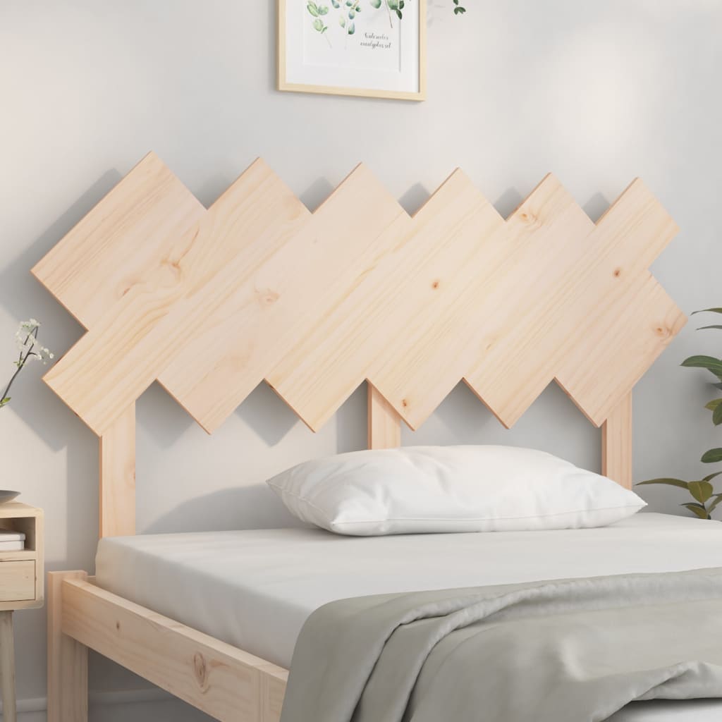 sengegavl 132x3x81 cm massivt fyrretræ