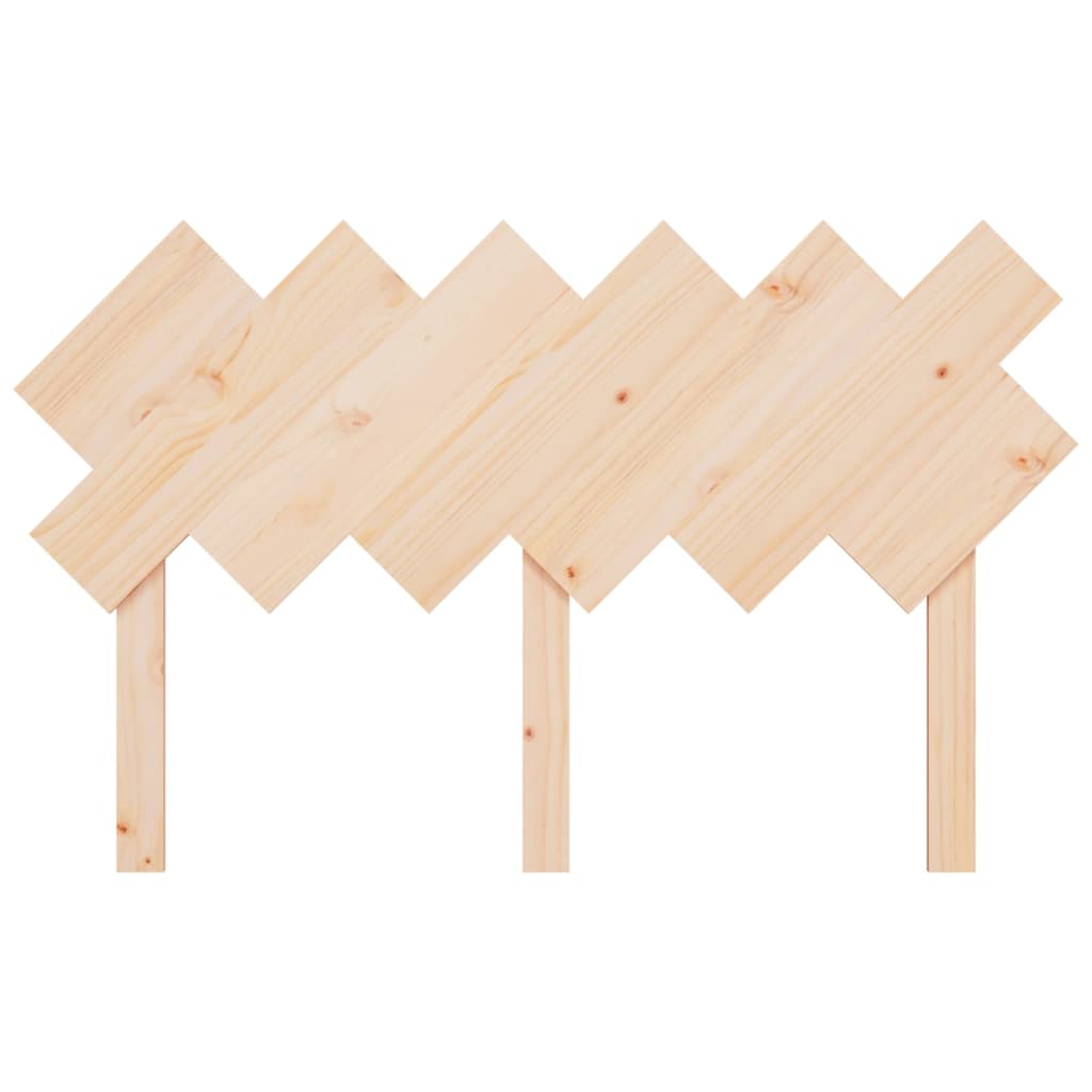 sengegavl 132x3x81 cm massivt fyrretræ