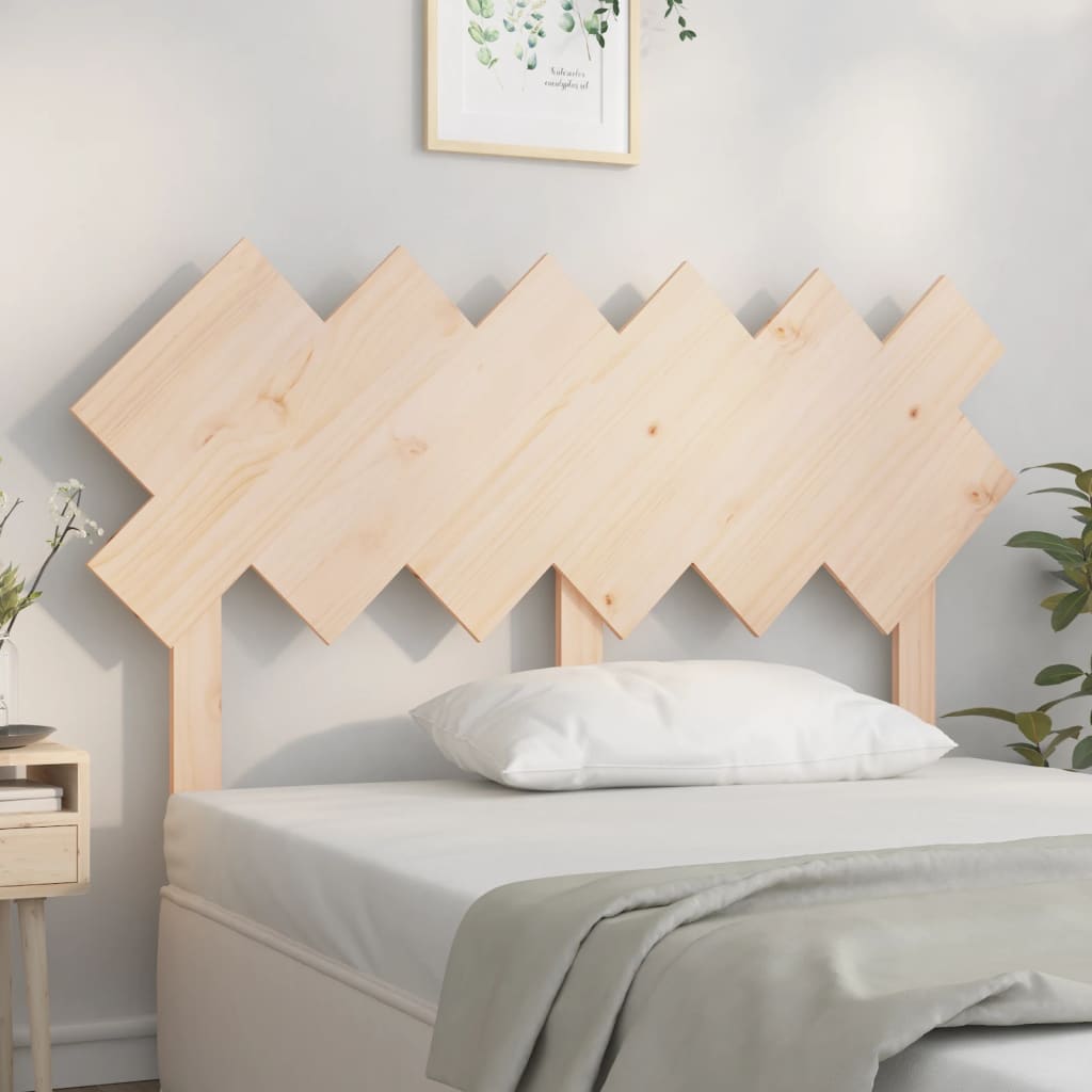 sengegavl 132x3x81 cm massivt fyrretræ