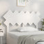 sengegærde 132x3x81 cm massivt fyrretræ hvid