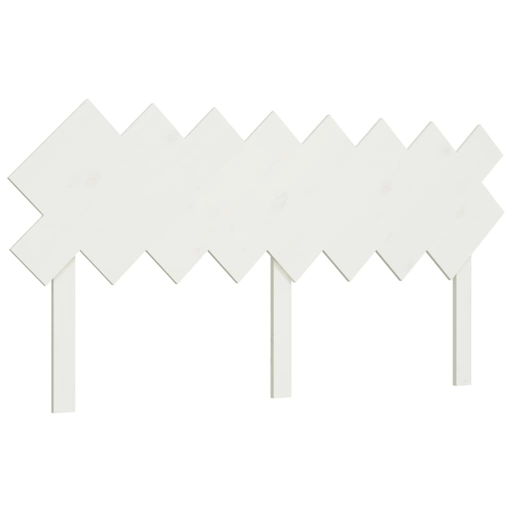 sengegærde 159,5x3x80,5 cm massivt fyrretræ hvid