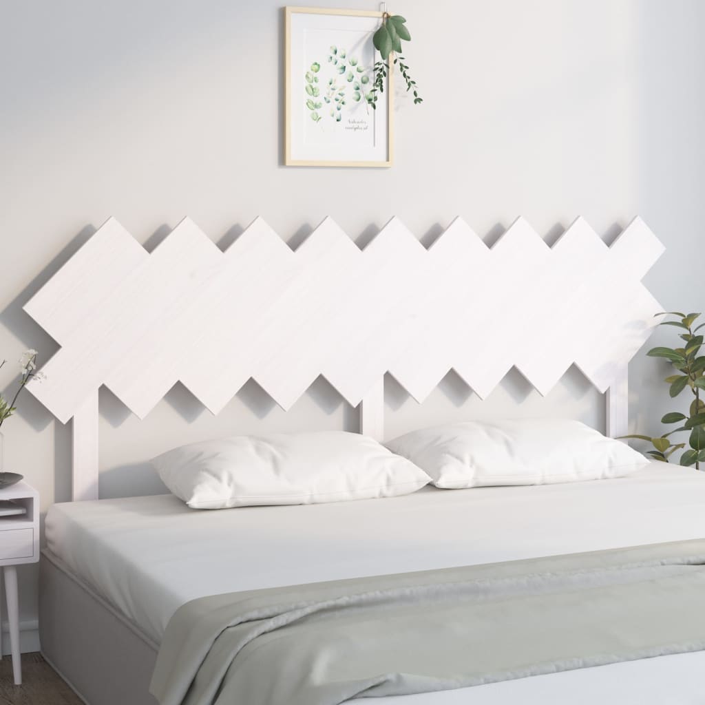 sengegærde 178x3x80,5 cm massivt fyrretræ hvid