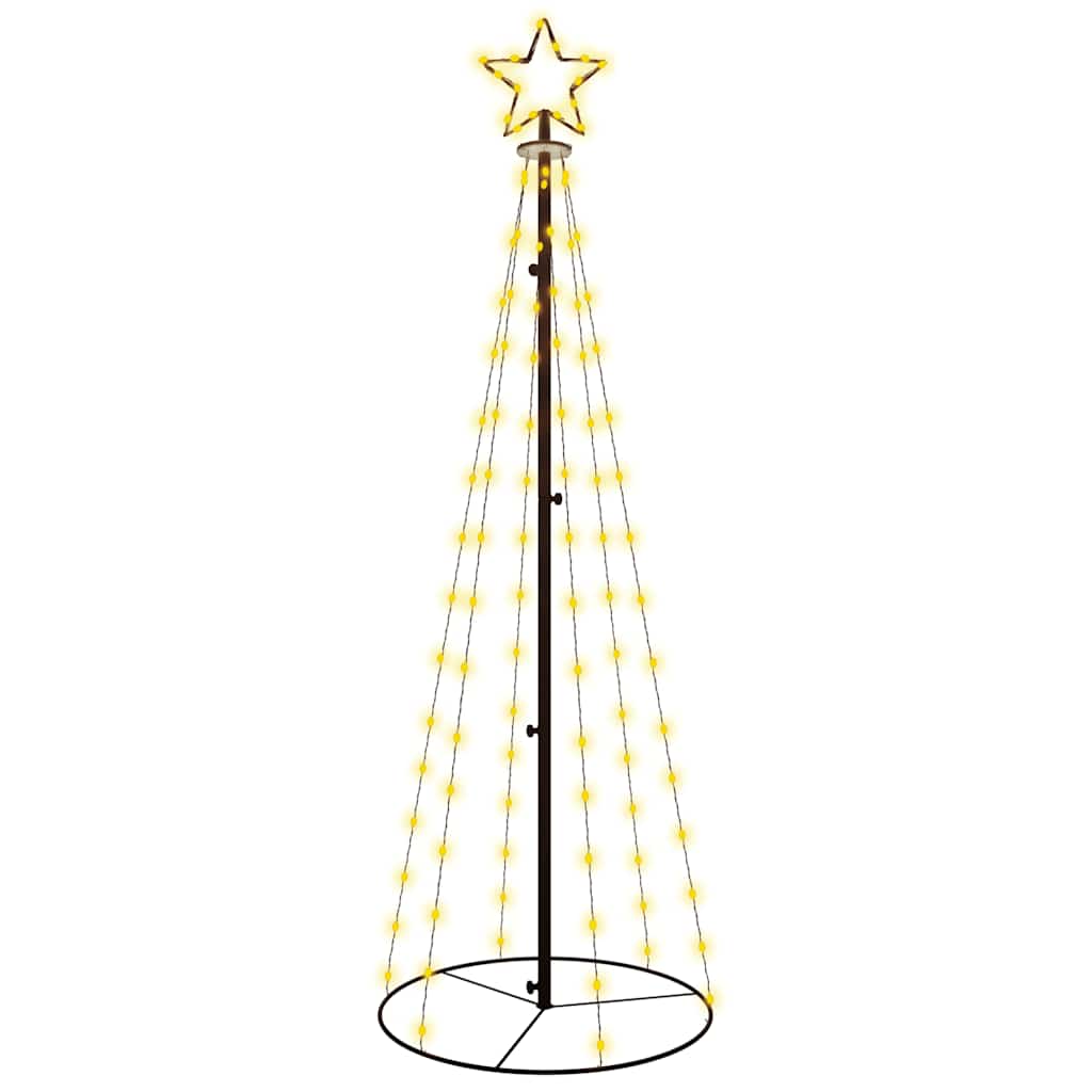 kegleformet juletræ 108 LED'er 70x180 cm varm hvid