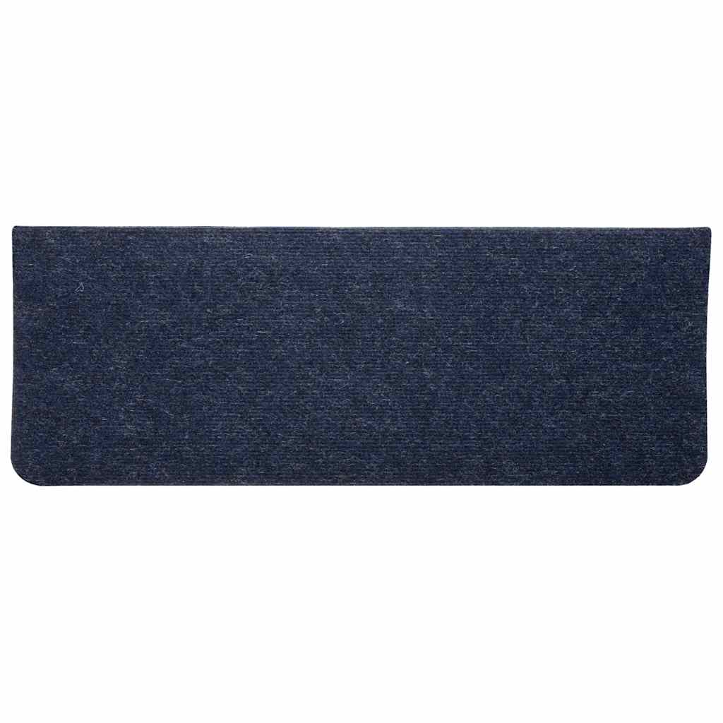 selvklæbende trappemåtter 15 stk. 65x24,5x3,5 cm blå