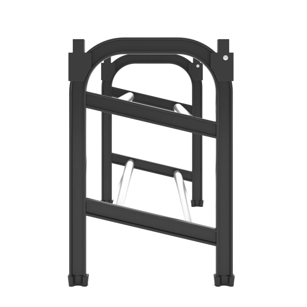 justerbar skoreol med 2 hylder 119x24x37 cm