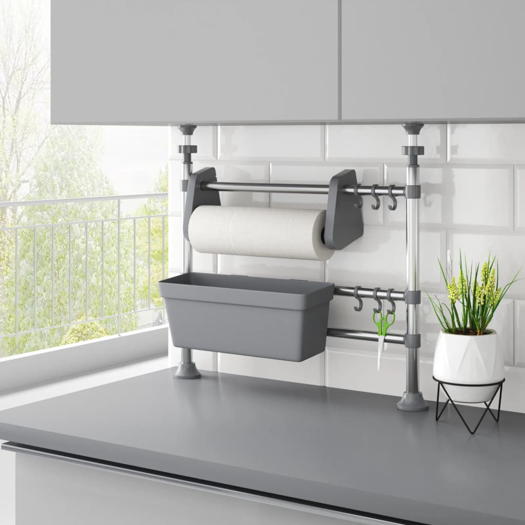 justerbart køkkenstativ aluminium