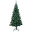kunstigt juletræ med farverige grene 240 cm PVC grøn