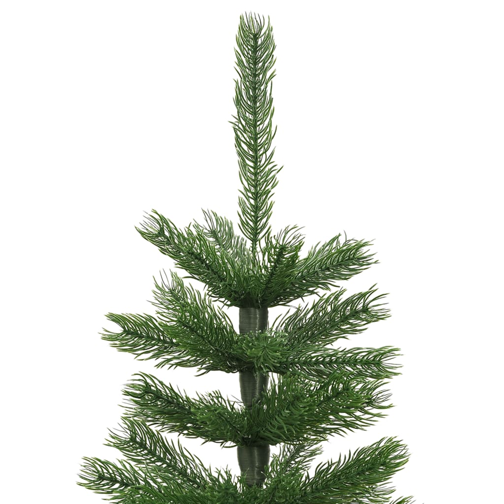 kunstigt smalt juletræ med juletræsfod 150 cm PE