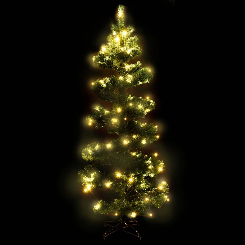 juletræ med juletræsfod 150 cm PVC grøn