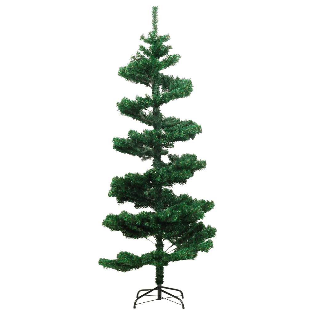 juletræ med juletræsfod 150 cm PVC grøn