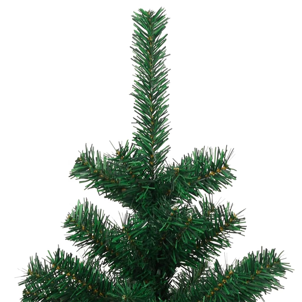 juletræ med juletræsfod 150 cm PVC grøn