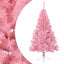 kunstigt halvt juletræ med juletræsfod 120 cm PVC pink