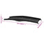 foldbar hunderampe 153x40x12,5 cm plastik sort