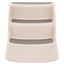foldbar hundetrappe 3 trin 50x38x38 cm plastik cremefarvet