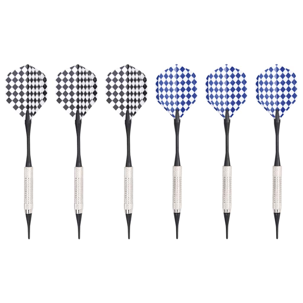 elektronisk dartskive med dartpile polypropylen sort