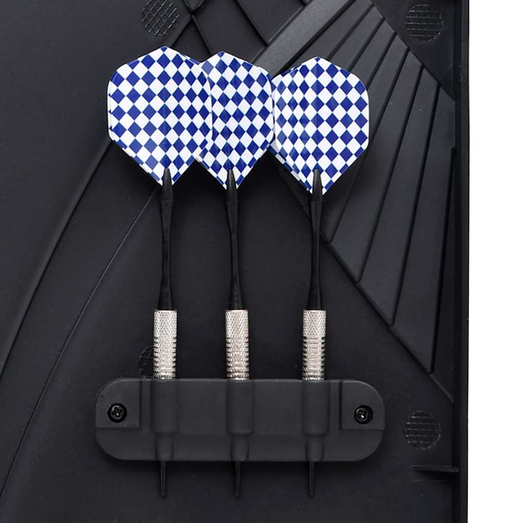 elektronisk dartskive med dartpile polypropylen sort