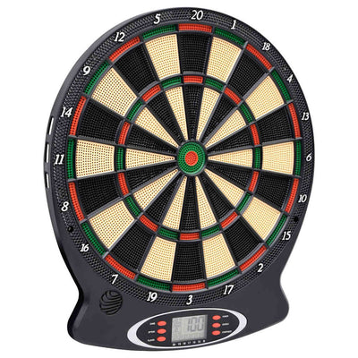 elektronisk dartskive med dartpile polypropylen sort