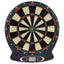 elektronisk dartskive med dartpile polypropylen sort