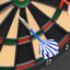 elektronisk dartskive med dartpile polypropylen sort