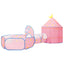 legetelt til børn med 250 bolde 301x120x128 cm pink