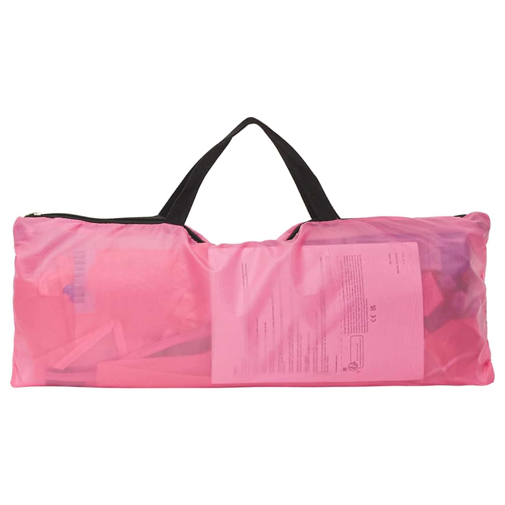 legetelt til børn 69x94x104 cm med 250 bolde pink