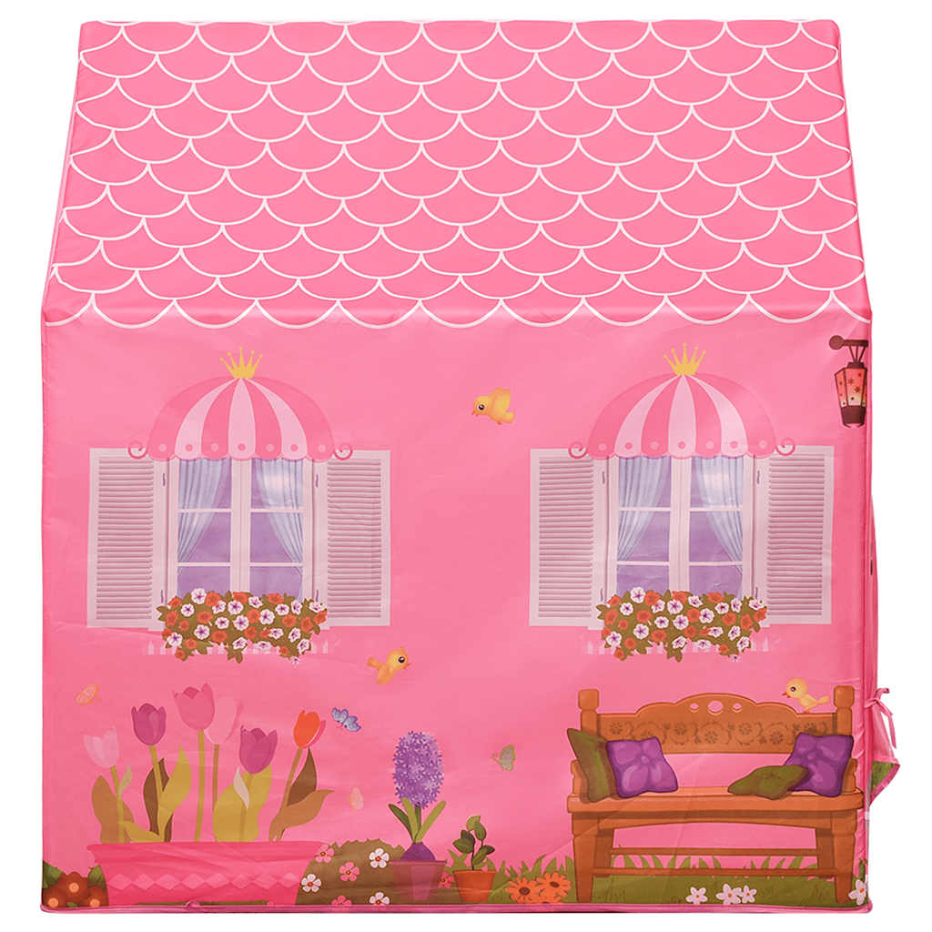 legetelt til børn 69x94x104 cm med 250 bolde pink