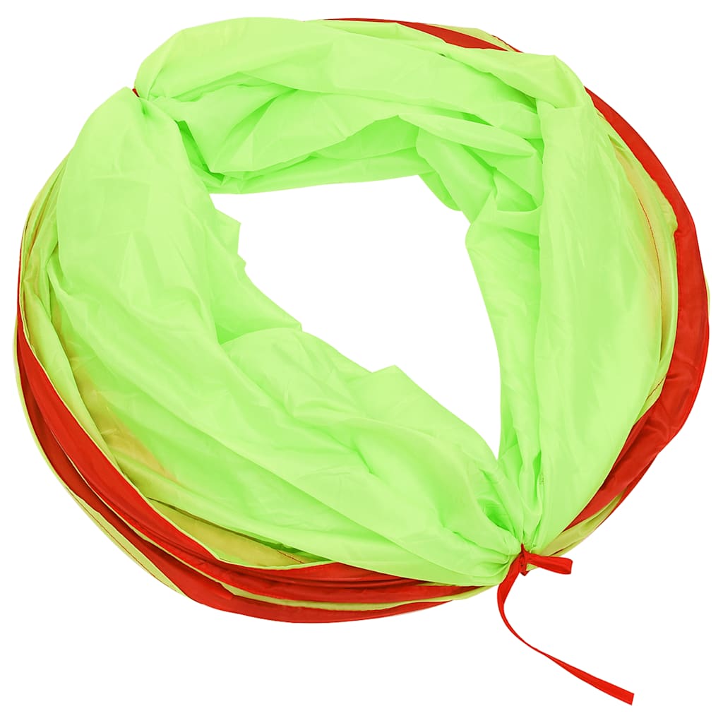legetunnel til børn 175 cm 250 bolde polyester grøn