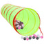 legetunnel til børn 175 cm 250 bolde polyester grøn