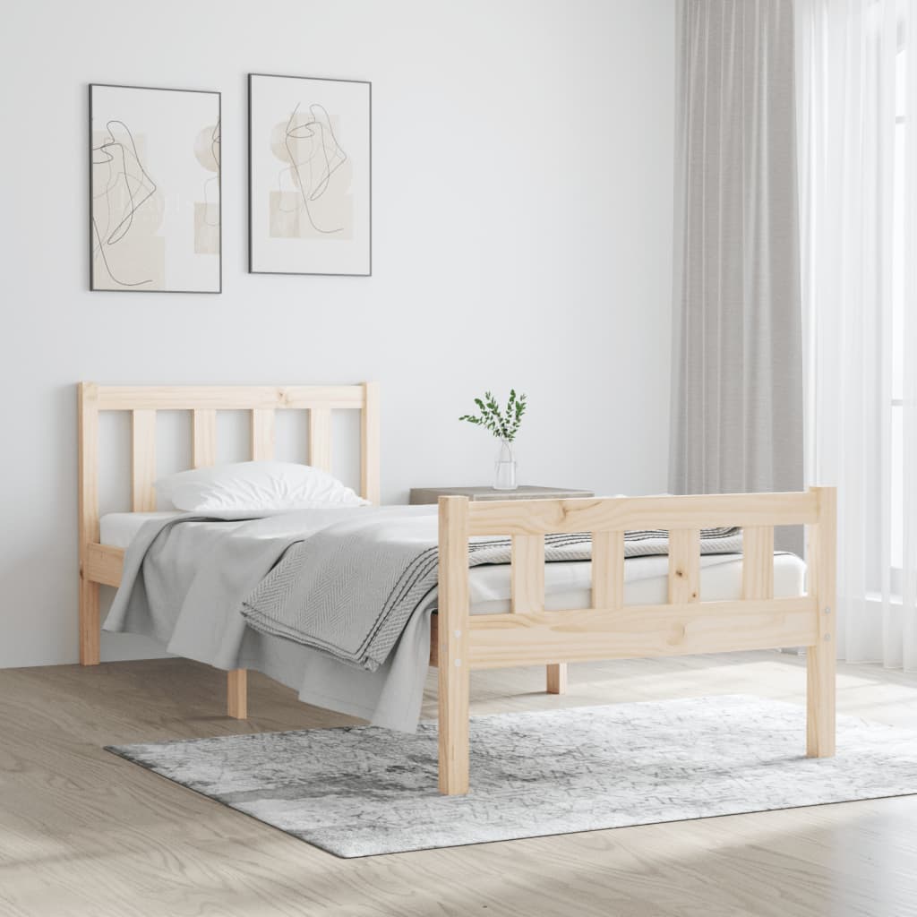 sengeramme 75x190 cm massivt træ