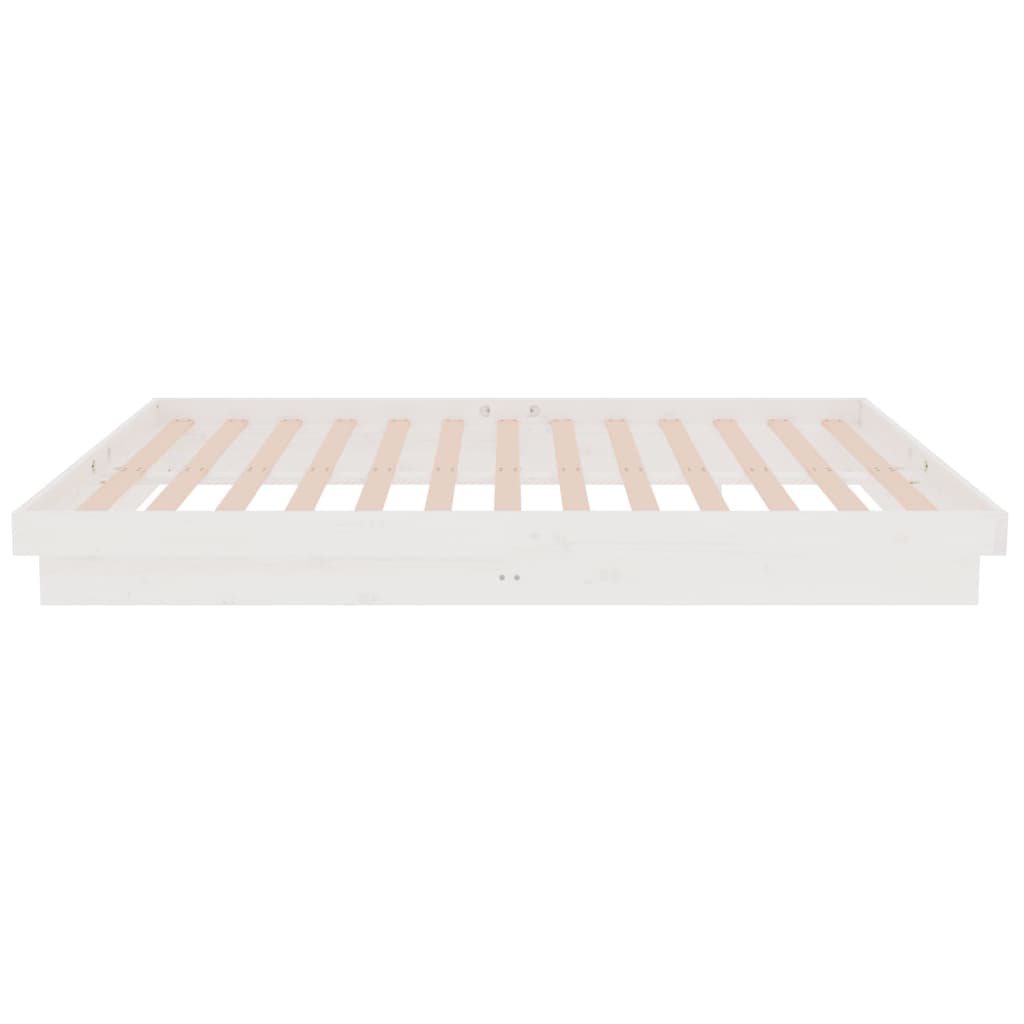 sengeramme 120x200 cm massivt træ hvid