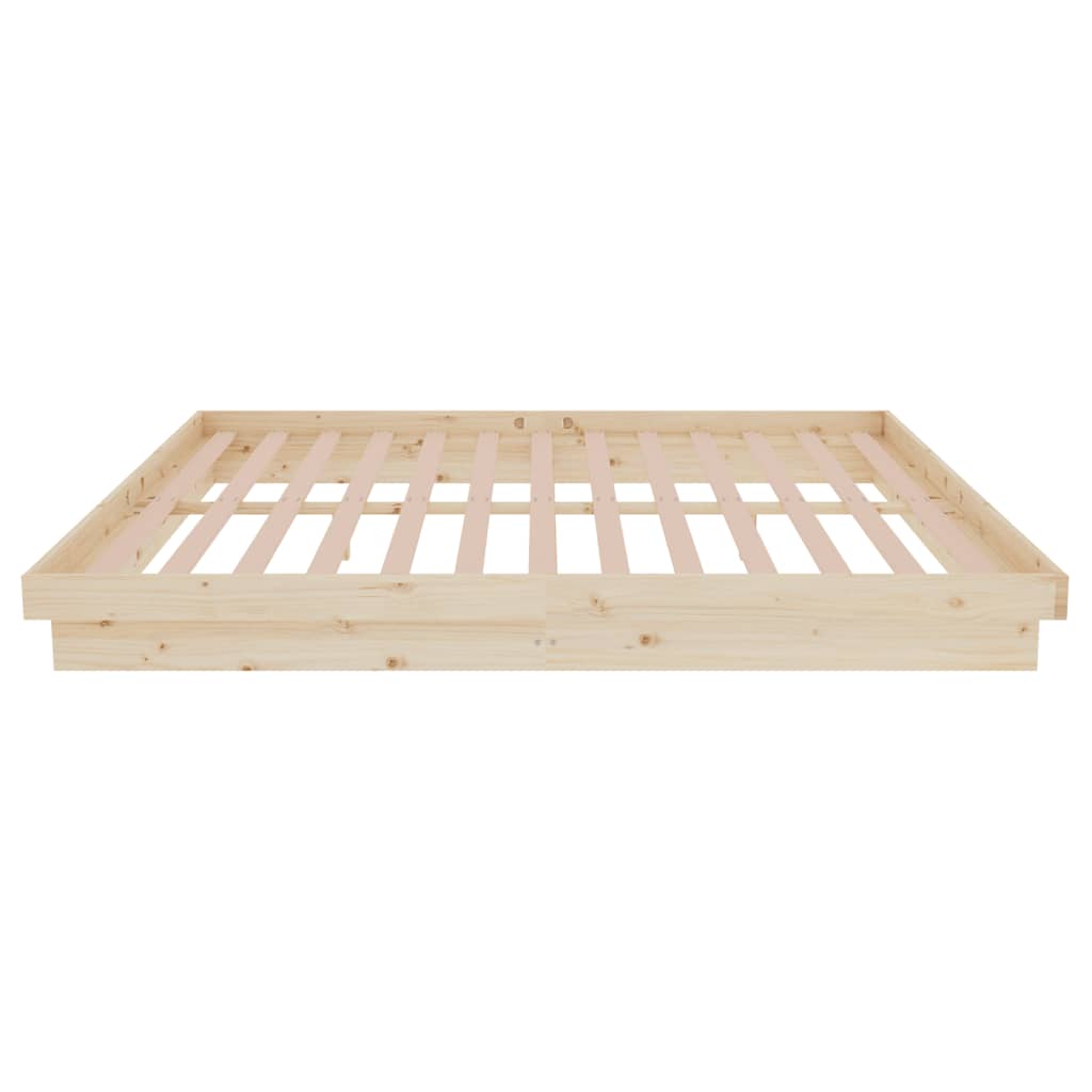 sengeramme uden madras 160x200 cm massivt træ