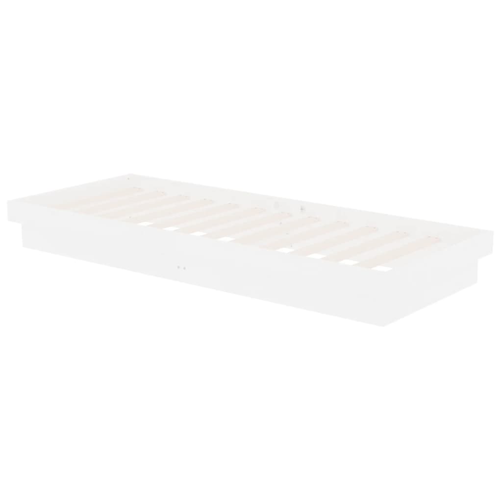 sengeramme 75x190 cm Small Single massivt træ hvid