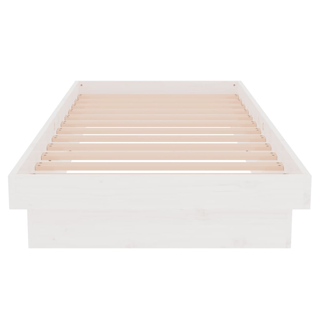 sengeramme 75x190 cm Small Single massivt træ hvid