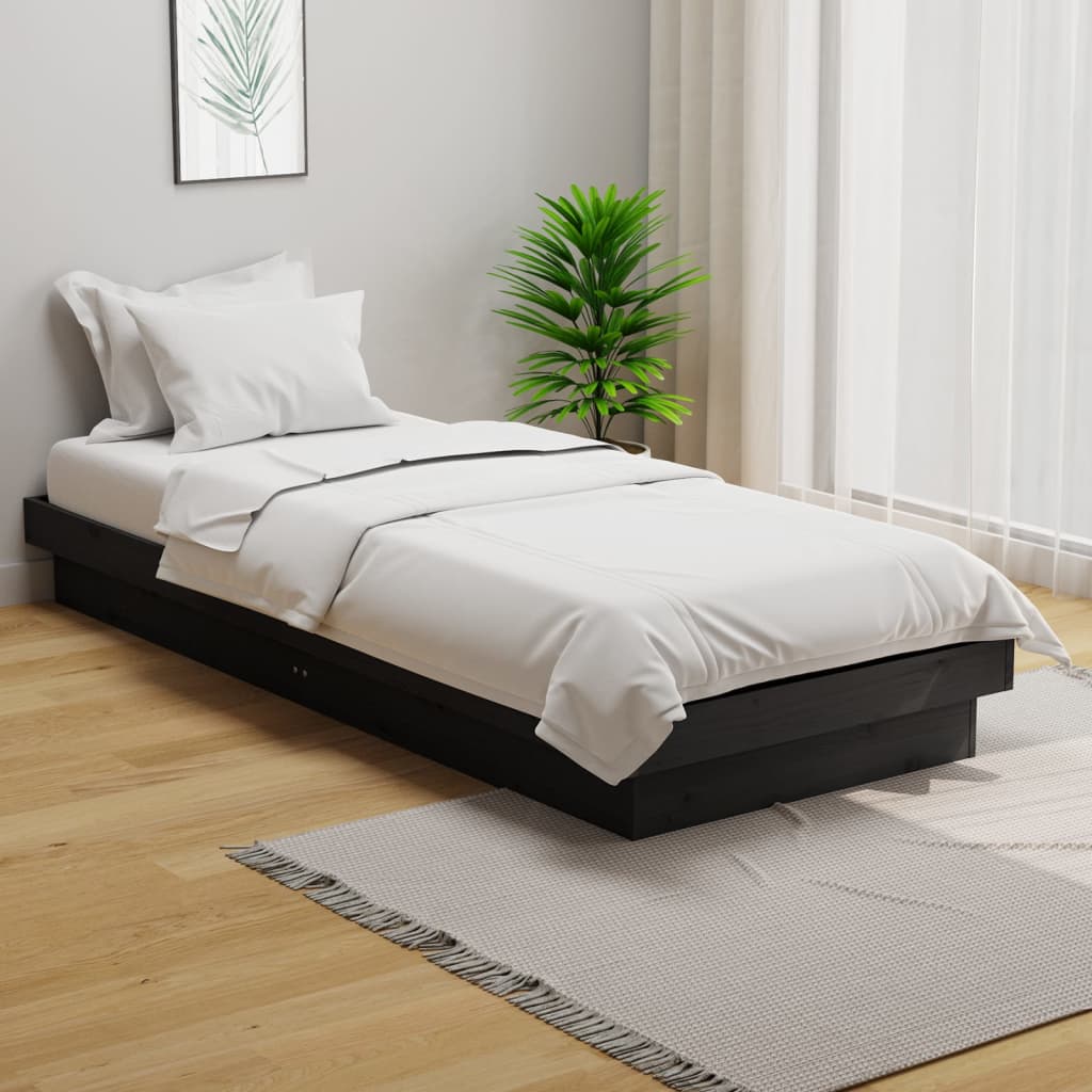sengeramme 75x190 cm Small Single massivt træ grå