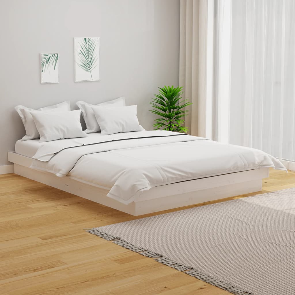 sengeramme 120x190 cm Small Double massivt træ hvid