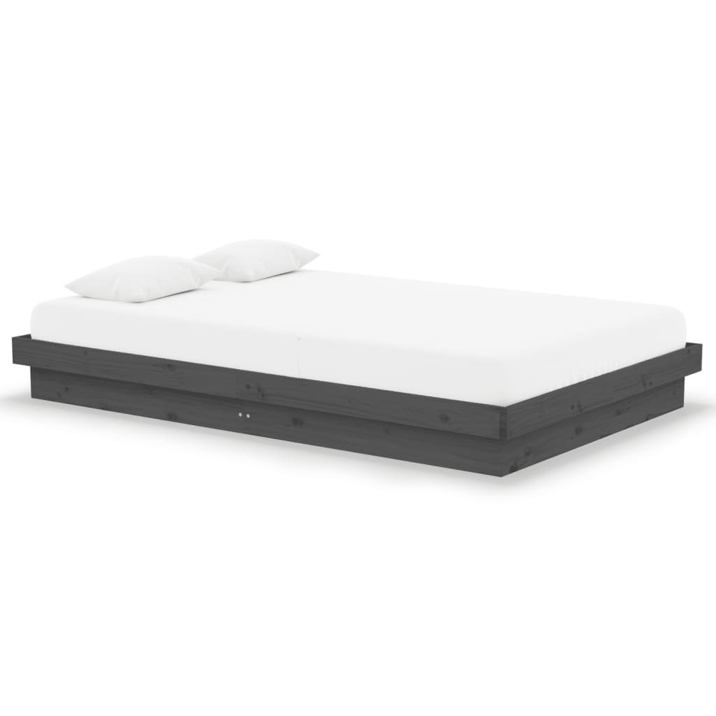 sengeramme 120x190 cm Small Double massivt træ grå