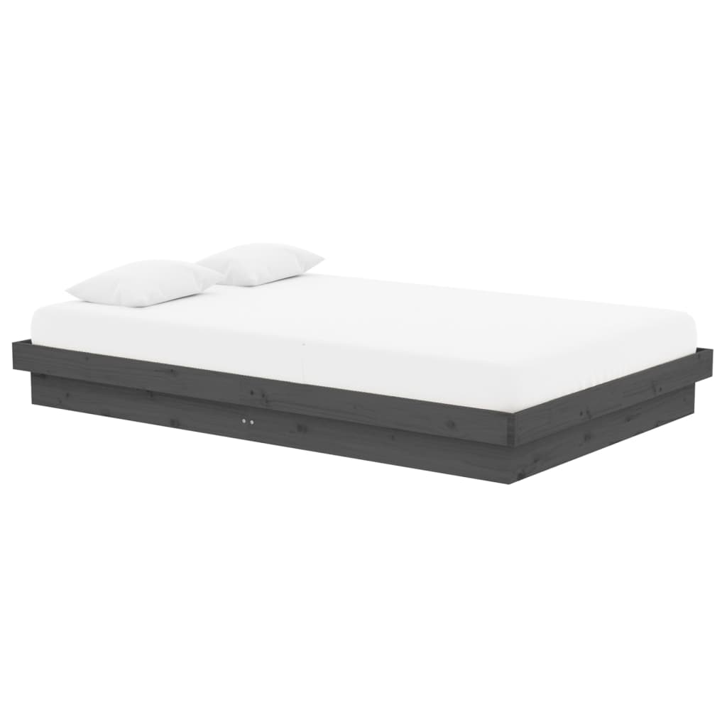 sengeramme 120x190 cm Small Double massivt træ grå