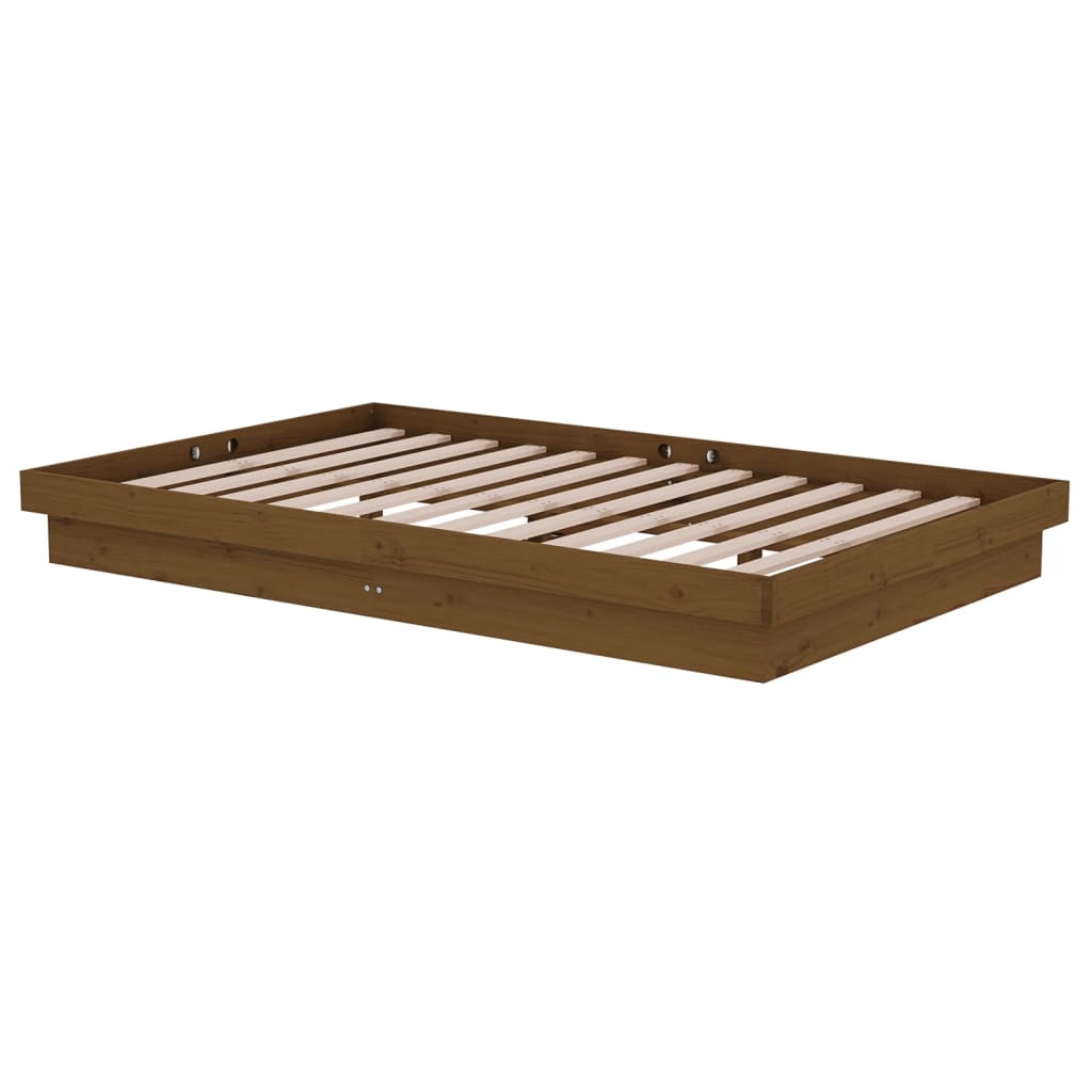 sengeramme 120x190 cm Small Double massivt træ gyldenbrun