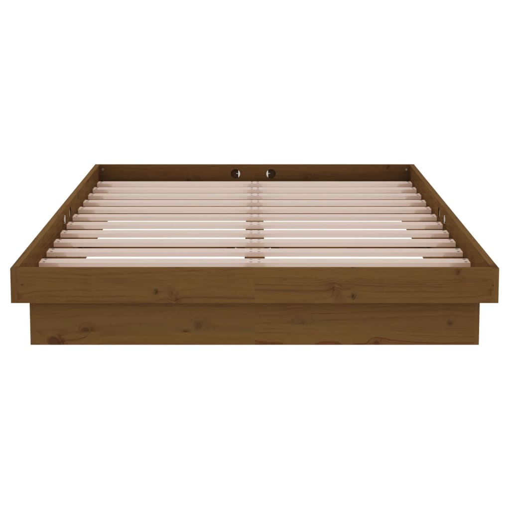 sengeramme 120x190 cm Small Double massivt træ gyldenbrun